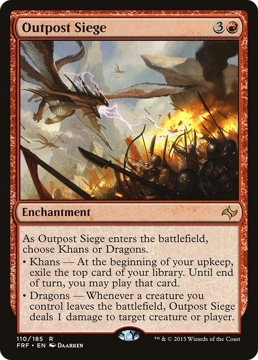 Outpost Siege (FRF-110) [Fate Reforged] Foil MTG Single Wizards of the Coast