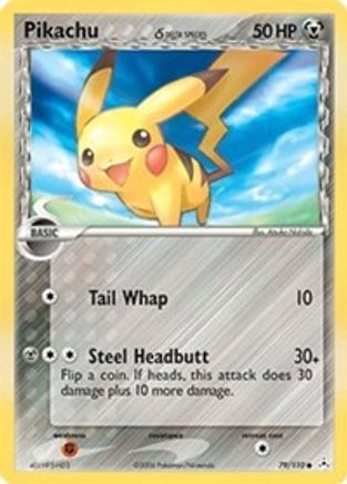 Pikachu (Delta Species) (79/110) Reverse Holofoil [Holon Phantoms] Pokemon Single Pokémon