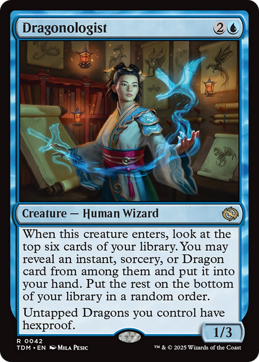 Dragonologist (TDM-042) [Tarkir: Dragonstorm] Foil MTG Single Wizards of the Coast