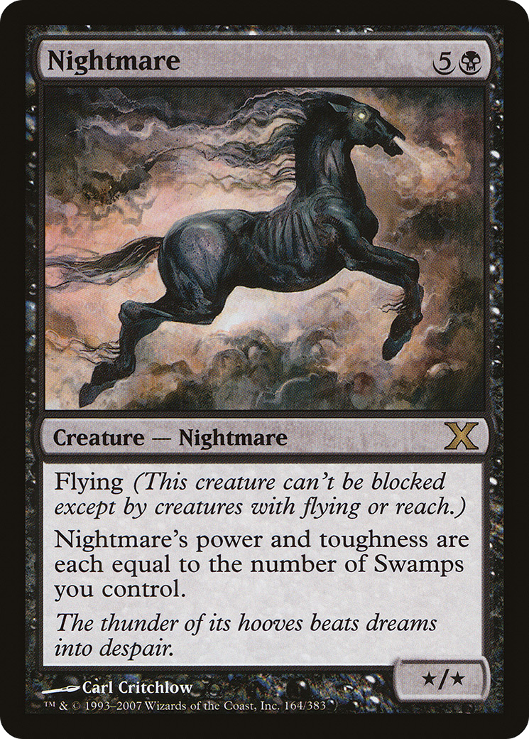 Nightmare (10E-164) [Tenth Edition] MTG Single Wizards of the Coast