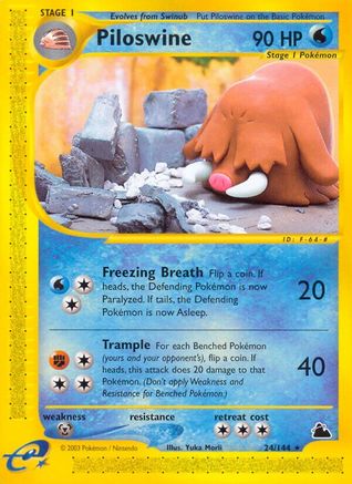 Piloswine (24) (/144) Reverse Holofoil [Vintage: Skyridge] Pokemon Single Pokémon