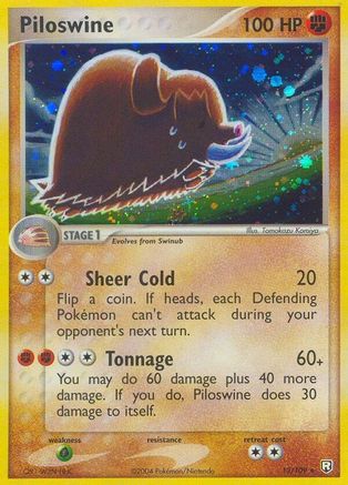 Piloswine (13/109) Reverse Holofoil [EX: Team Rocket Returns] Pokemon Single Pokémon