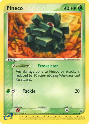 Pineco (/97) [EX: Dragon] Pokemon Single Pokémon
