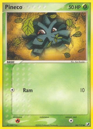 Pineco (/115) Reverse Holofoil [EX: Unseen Forces] Pokemon Single Pokémon