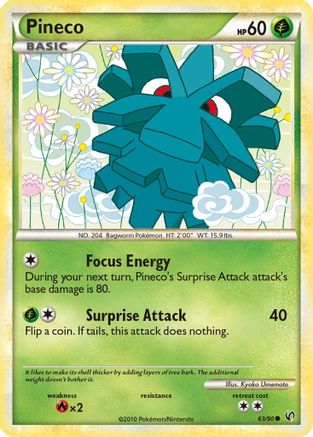 Pineco (63) (/90) [HGSS: Undaunted] Pokemon Single Pokémon