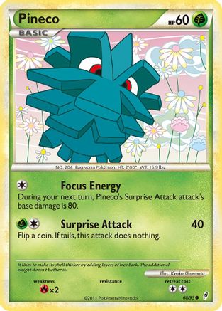 Pineco (68/95) [HGSS: Call of Legends] Pokemon Single Pokémon