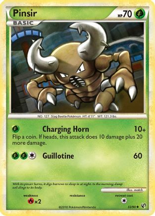 Pinsir (/90) Reverse Holofoil [HGSS: Undaunted] Pokemon Single Pokémon