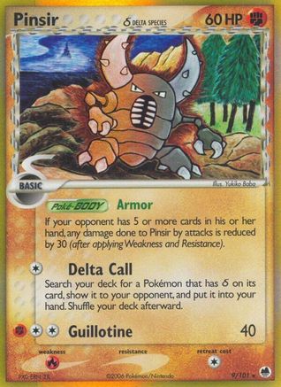 Pinsir (Delta Species) (/101) [EX: Dragon Frontiers] Pokemon Single Pokémon