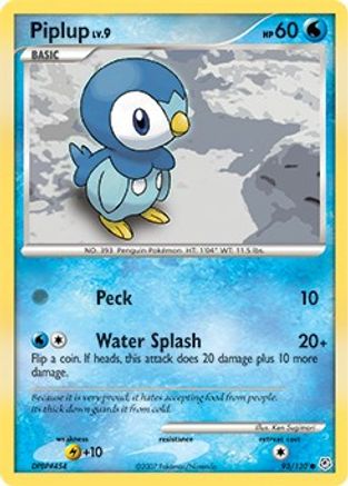 Piplup (93/130) Reverse Holofoil [DP: Base Set] Pokemon Single Pokémon