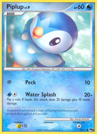 Piplup (/17) Holofoil [Promos: POP Series 6] Pokemon Single Pokémon