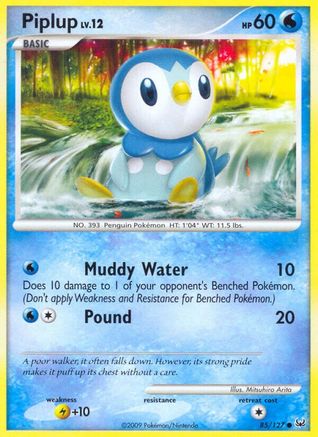 Piplup (/127) Reverse Holofoil [Platinum: Base set] Pokemon Single Pokémon
