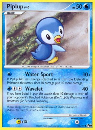 Piplup 16/17 [Promos: POP Series 9] Pokemon Single Pokémon