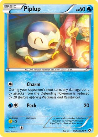 Piplup (RC6/113) Holofoil [BW: Legendary Treasures Radiant Collection] Pokemon Single Pokémon
