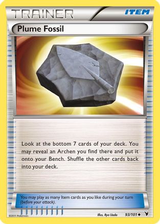 Plume Fossil (/101) [BW: Noble Victories] Pokemon Single Pokémon