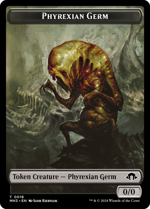 Phyrexian Germ // Zombie Double-Sided Token [Tokens] Modern Horizons 3 Tokens MTG Single Magic: The Gathering