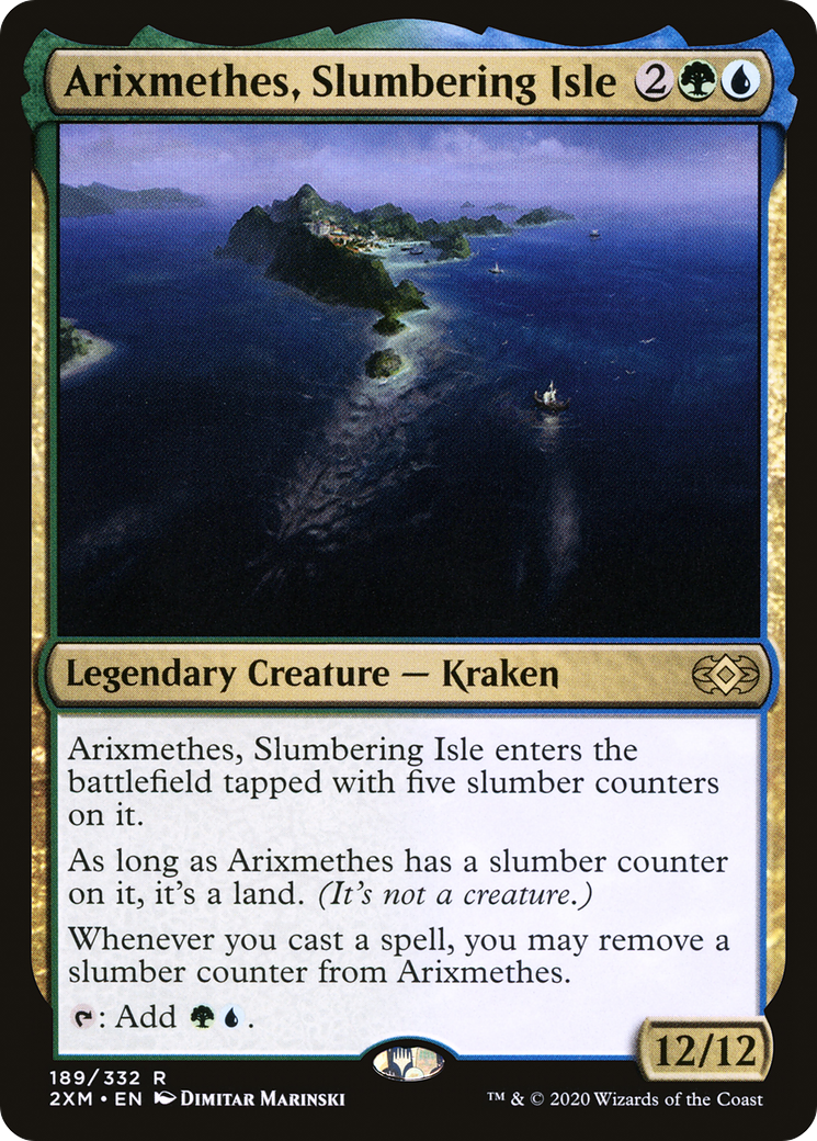 Arixmethes, Slumbering Isle (2XM-189) [Double Masters] MTG Single Wizards of the Coast