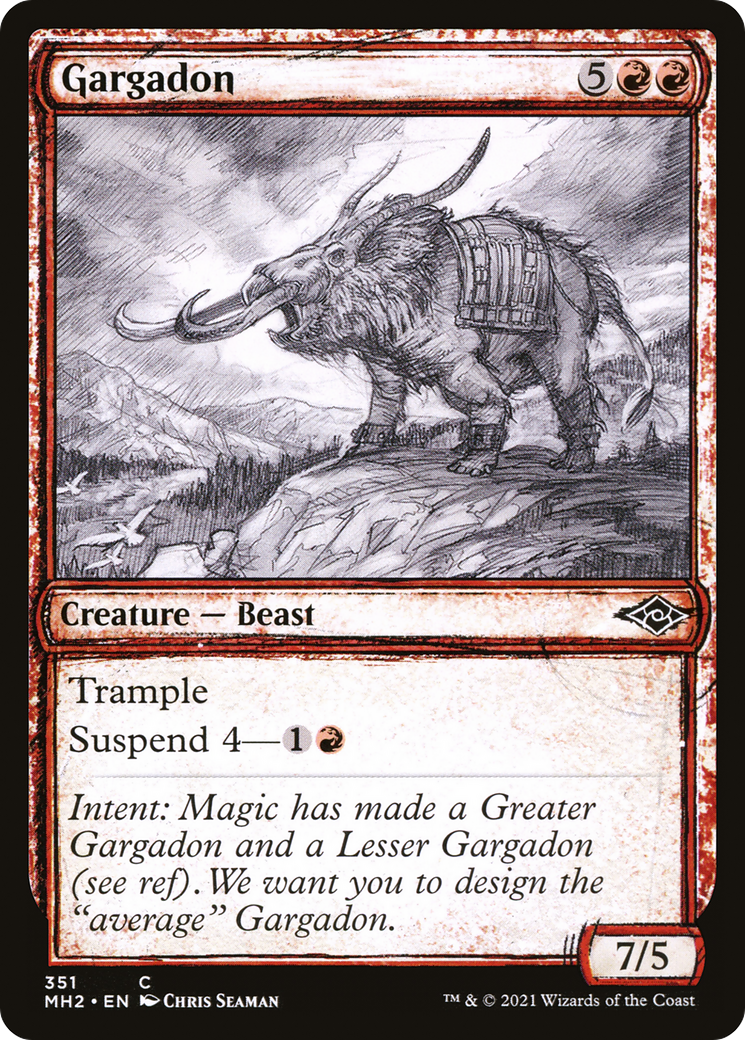 Gargadon (MH2-351) [Modern Horizons 2] (Showcase) MTG Single Modern Horizons 2