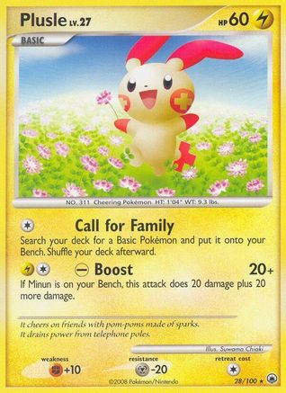 Plusle (/100) Reverse Holofoil [DP: Majestic Dawn] Pokemon Single Pokémon