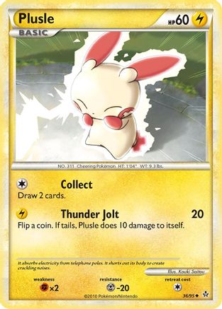 Plusle (36/95) [HGSS: Unleashed] Pokemon Single Pokémon