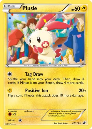 Plusle (47/113) [BW: Legendary Treasures] Pokemon Single Pokémon