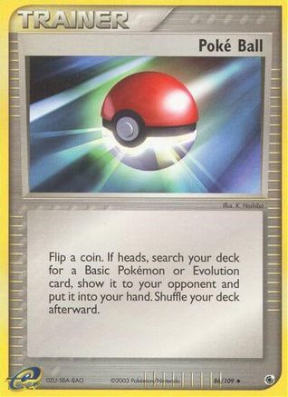 Poke Ball (/109) Reverse Holofoil [EX: Ruby & Sapphire] Pokemon Single Pokémon