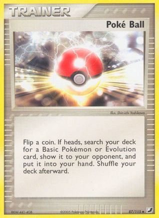 Poke Ball (/115) [EX: Unseen Forces] Pokemon Single Pokémon