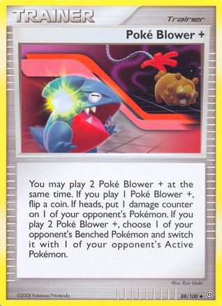 Poke Blower + (88/100) Reverse Holofoil [DP: Stormfront] Pokemon Single Pokémon