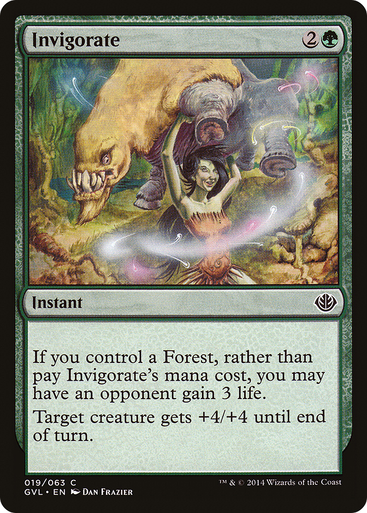 Invigorate (DD3-019) [Misc] Duel Decks Anthology: Garruk vs. Liliana MTG Single Wizards of the Coast