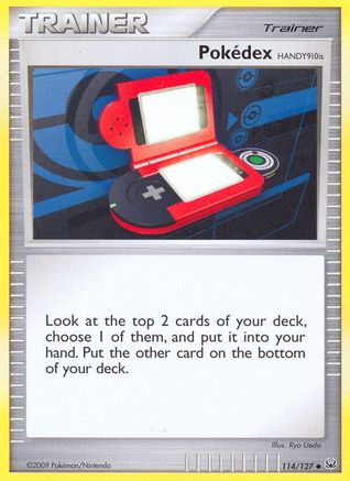 Pokedex HANDY910is (114/127) Reverse Holofoil [Platinum: Base set] Pokemon Single Pokémon