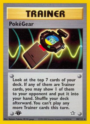 PokeGear (88/111) 1st Edition [Vintage: Neo Genesis] Pokemon Single Pokémon