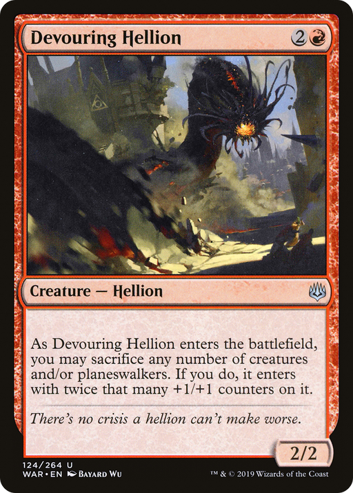 Devouring Hellion (WAR-124) [War of the Spark] Foil MTG Single Wizards of the Coast