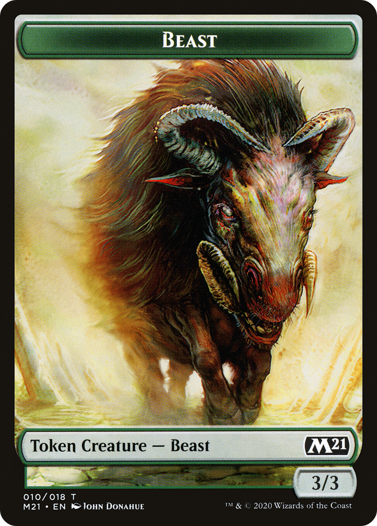 Beast (TM21-010) [Tokens] Core Set 2021 Tokens MTG Single Wizards of the Coast
