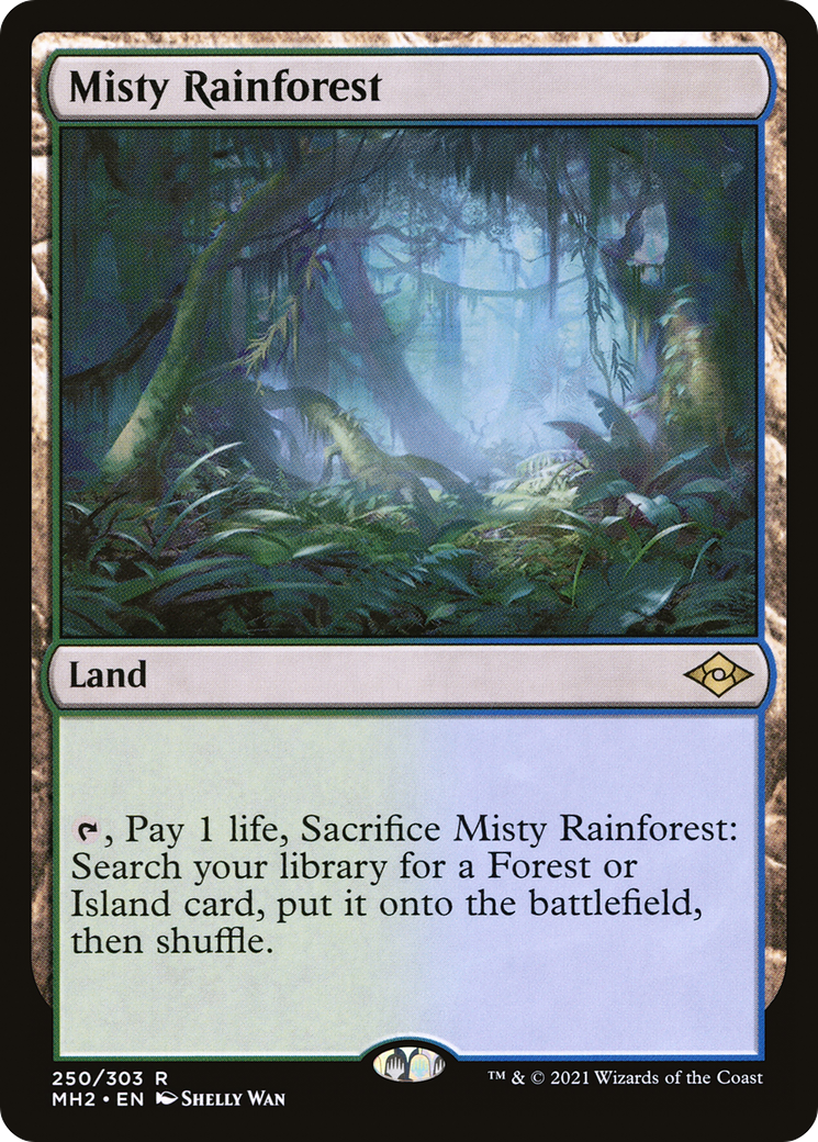 Misty Rainforest (MH2-250) [Modern Horizons 2] Foil MTG Single Modern Horizons 2