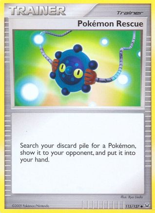 Pokemon Rescue (/127) Reverse Holofoil [Platinum: Base set] Pokemon Single Pokémon