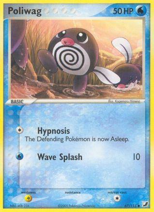 Poliwag (67/115) [EX: Unseen Forces] Pokemon Single Pokémon