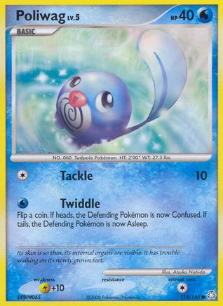 Poliwag (114/146) Reverse Holofoil [DP: Legends Awakened] Pokemon Single Pokémon