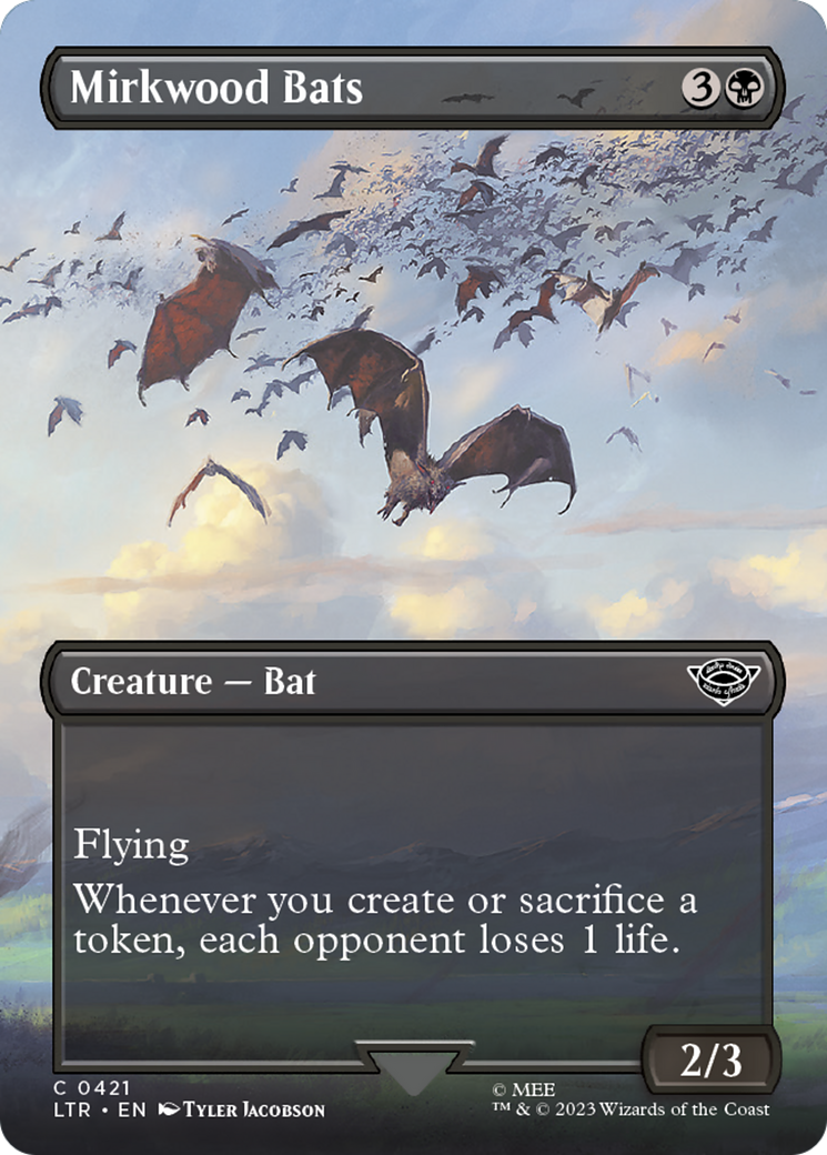 Mirkwood Bats (LTR-421) [The Lord of the Rings: Tales of Middle-earth] (Borderless) MTG Single Wizards of the Coast