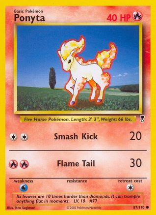 Ponyta (87/110) Reverse Holofoil [Vintage: Legendary Collection] Pokemon Single Pokémon