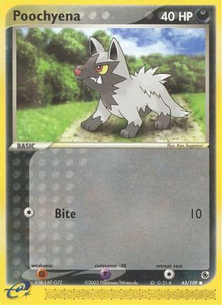 Poochyena - 63/109 (63/109) Reverse Holofoil [EX: Ruby & Sapphire] Pokemon Single Pokémon
