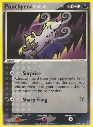 Poochyena (70/107) [EX: Deoxys] Pokemon Single Pokémon