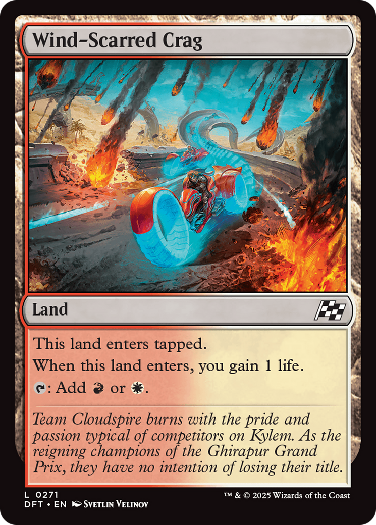 Wind-Scarred Crag (DFT-271) [Aetherdrift] Foil MTG Single Wizards of the Coast