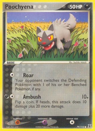 Poochyena (79/113) [EX: Delta Species] Pokemon Single Pokémon