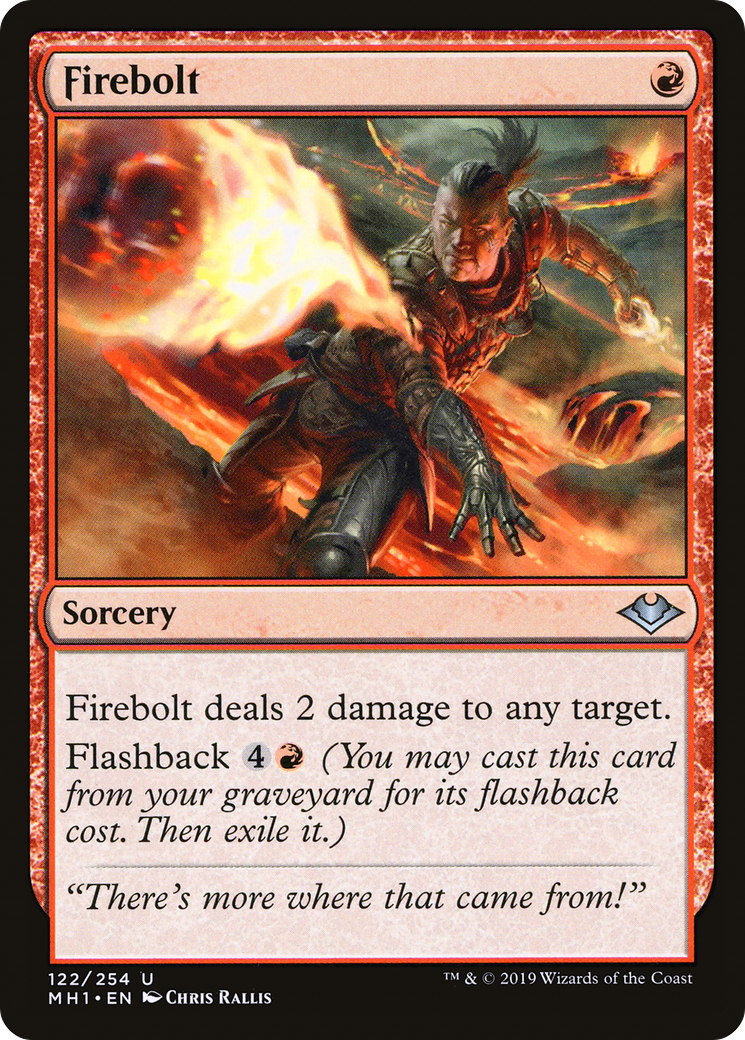 Firebolt (MH1-122) [Modern Horizons] Foil MTG Single Wizards of the Coast