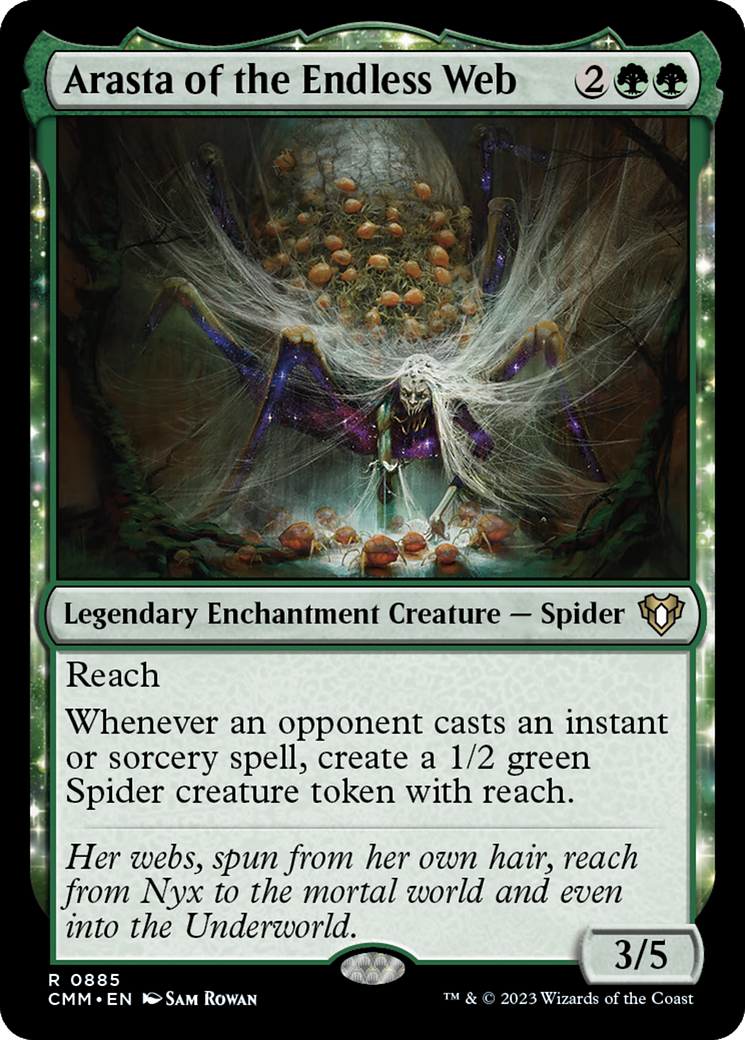 Arasta of the Endless Web (CMM-885) [Commander Masters] MTG Single Wizards of the Coast