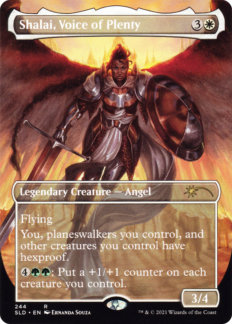 Shalai, Voice of Plenty (SLD-244) [Secret Lair] Drop (Borderless) MTG Single Wizards of the Coast