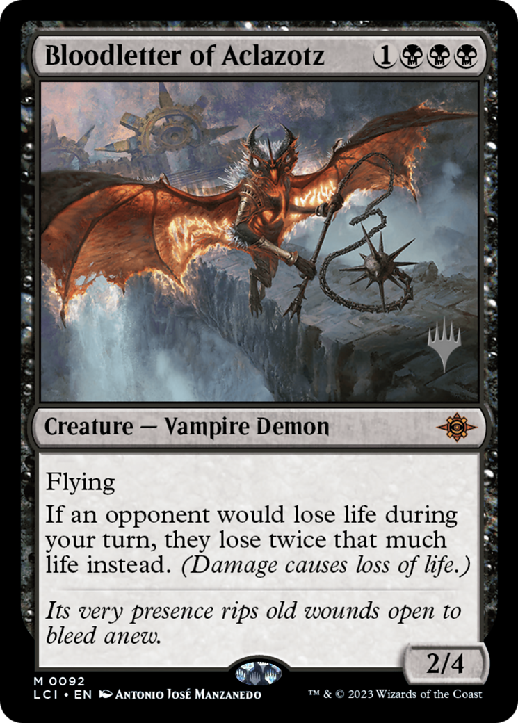 Bloodletter of Aclazotz (PPLCI-092) [The Lost Caverns of Ixalan Promos] MTG Single Wizards of the Coast