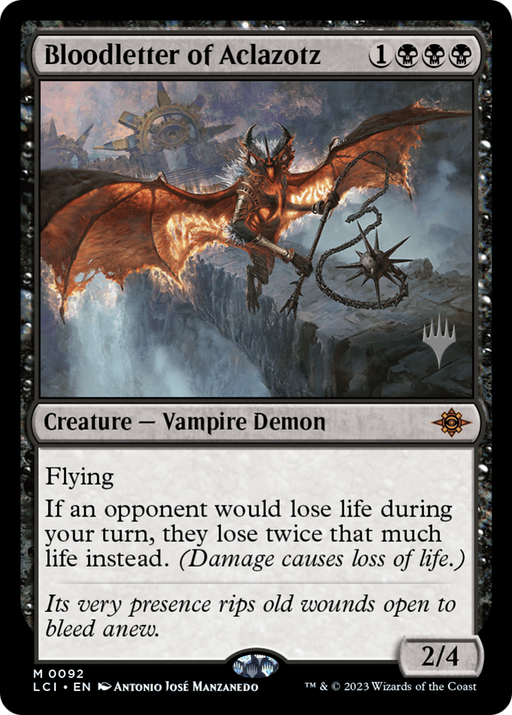 Bloodletter of Aclazotz (PPLCI-092) [The Lost Caverns of Ixalan Promos] MTG Single Wizards of the Coast