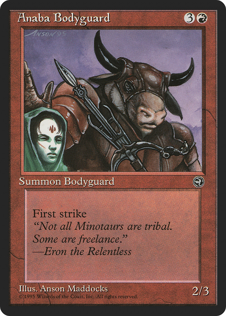 Anaba Bodyguard (HML-66A) [Homelands] MTG Single Wizards of the Coast