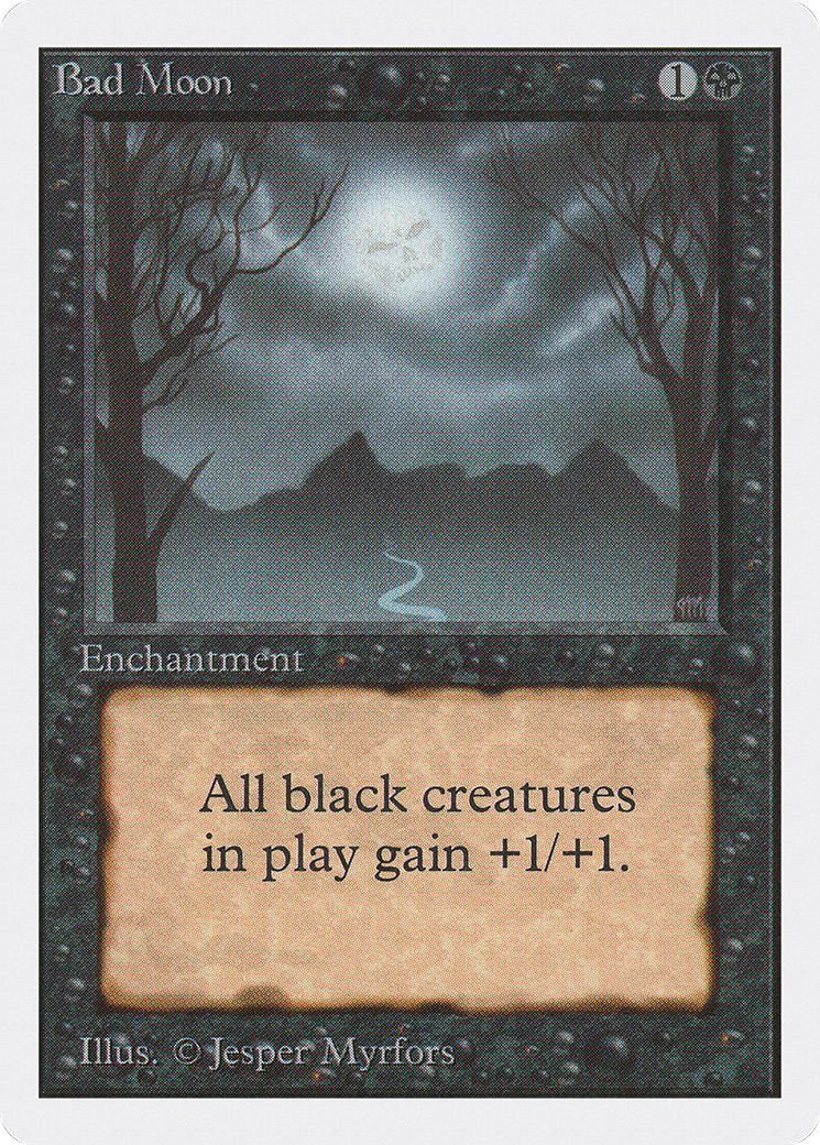 Bad Moon (2ED-) [Oldschool] Unlimited Edition MTG Single Wizards of the Coast