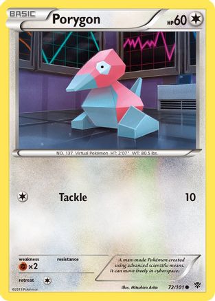 Porygon (72/101) Reverse Holofoil [BW: Plasma Blast] Pokemon Single Pokémon